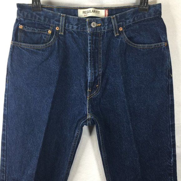 Levi's 505 Jeans Regular Fit Dark Blue Denim - Picture 1 of 11